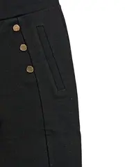 Vorschaubild 6 von Damen Hose Anzughose Stoffhose Goldknöpfe Elegant Schwarz Gr. W31 40 L