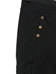 Vorschaubild 4 von Damen Hose Anzughose Stoffhose Goldknöpfe Elegant Schwarz Gr. W31 40 L