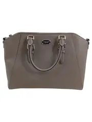 Vorschaubild 1 von Henkeltasche Damen Leder Grau Saffiano Shopper
