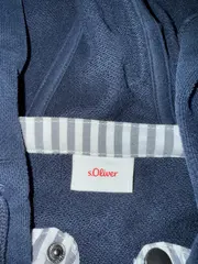 Vorschaubild 4 von Kinder Kapuzenpullover Gr. 140 Blau Uni Hoodie Baumwolle Freizeit