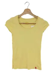 Vorschaubild 1 von EDC Damen T-Shirt Basic Gelb Gr. 34/XS