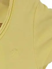 Vorschaubild 2 von EDC Damen T-Shirt Basic Gelb Gr. 34/XS