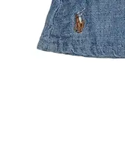 Vorschaubild 3 von Baby Kleid Jeansoptik Rüschen Gr. 62 Blau Baumwolle