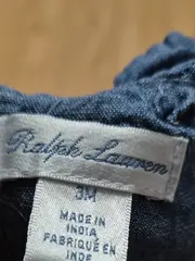 Vorschaubild 7 von Baby Kleid Jeansoptik Rüschen Gr. 62 Blau Baumwolle