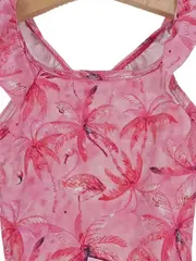 Vorschaubild 3 von Mädchen Badeanzug Gr. 92 Flamingo Tiermotiv Rüschen Pink Sommer