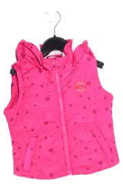 Vorschaubild 1 von Kinder Steppweste Gr. 92 Rosa Punkte Kapuze Gesteppt