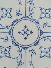 Vorschaubild 3 von Teller Zwiebelmuster Schwarzenbach Bavaria 19cm Porzellan