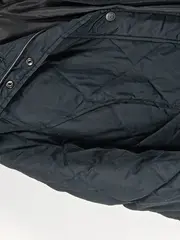 Vorschaubild 5 von Damen Steppmantel Gr. 42/XL Schwarz Kapuze Winterjacke Lang