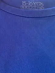 Vorschaubild 4 von Kinder T-Shirt Gr. 176 Blau Weiß Sportshirt