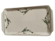 Vorschaubild 1 von Eschenbach Servierplatte Porzellan Blumenmuster Klassisch Weiß 22x12cm