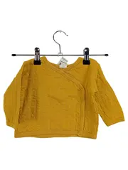 Vorschaubild 1 von Baby Set Wickeljacke Hose Gr. 62 Gelb Baumwolle Babykleidung