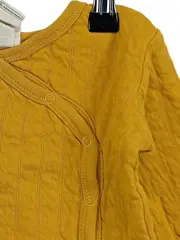 Vorschaubild 3 von Baby Set Wickeljacke Hose Gr. 62 Gelb Baumwolle Babykleidung