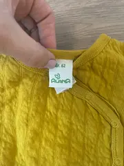 Vorschaubild 6 von Baby Set Wickeljacke Hose Gr. 62 Gelb Baumwolle Babykleidung