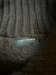 Vorschaubild 2 von Edition Strickjacke Damen Gr. 40 Zopfmuster Braun Alpaka