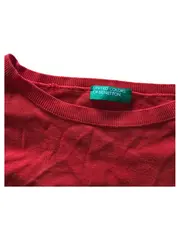 Vorschaubild 2 von Damen Pullover Orange Gr. M Baumwolle Basic