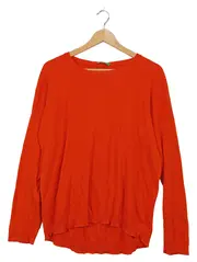 Vorschaubild 1 von Damen Pullover Orange Gr. M Baumwolle Basic