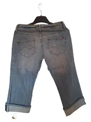 Vorschaubild 2 von Damen Jeans Shorts Capri Hose 36x30 Blau Casual
