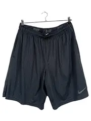 Vorschaubild 1 von Herren Sport Shorts XL Schwarz Strukturmuster Logo Print Polyester