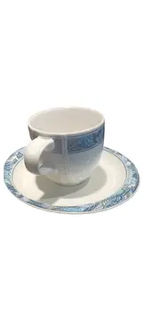 Vorschaubild 1 von Thomas Tasse Untertasse Porzellan Weiß Klassisch Floral 7cm 2tlg