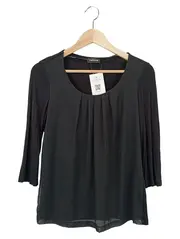 Vorschaubild 1 von TAIFUN Damen Bluse 3/4-Arm Elegant Klassisch Freizeit Büro Schwarz 36 S