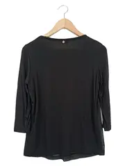 Vorschaubild 2 von TAIFUN Damen Bluse 3/4-Arm Elegant Klassisch Freizeit Büro Schwarz 36 S