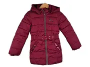Vorschaubild 1 von Mädchen Winterjacke Steppjacke Pailletten Gr. 128 Bordeaux