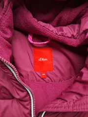 Vorschaubild 3 von Mädchen Winterjacke Steppjacke Pailletten Gr. 128 Bordeaux