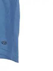 Vorschaubild 5 von Damen T-Shirt V-Ausschnitt Blau Gr. 42/XL Basic Kurzarm