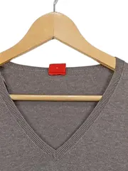 Vorschaubild 4 von Damen Pullover V-Ausschnitt Gr. 40/L Braun Casual