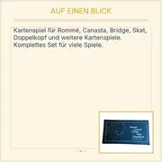 Vorschaubild 4 von Kartenspiel Set Rommé Canasta Bridge Skat Doppelkopf Spielkarten Box
