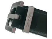 Vorschaubild 1 von Gürtel Herren Leder Schwarz Uni S 95cm Schnalle Logo Casual