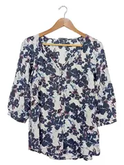 Vorschaubild 1 von Damen Bluse 34 Mehrfarbig Viskose Blumenmuster Casual