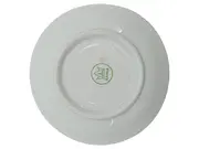 Vorschaubild 2 von Unterteller Keramik Weiß Blumenmuster Goldrand 11 cm Klassisch