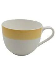 Vorschaubild 1 von Tasse Premium Porzellan Gelb Weiß Made in Germany 250ml
