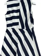 Vorschaubild 4 von Damen Festliches Kleid gestreift ärmellos Gr. 36/S