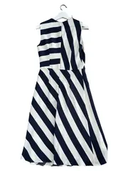 Vorschaubild 2 von Damen Festliches Kleid gestreift ärmellos Gr. 36/S