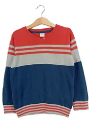 Vorschaubild 1 von Kinder Pullover Gr. 104/110 Gestreift Rot Grau Blau Casual