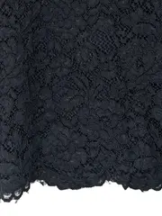 Vorschaubild 3 von Damen Top Gr. 36/S Elegant Blumenmuster Spitze Ärmellos Schwarz