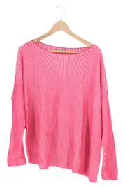 Vorschaubild 1 von Pullover Damen Rosa Gestreift Gr. 32/XXS Baumwolle