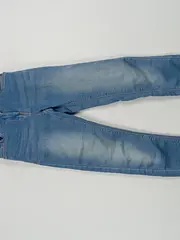 Vorschaubild 3 von Mädchen Jeans Slim Fit Gr. 134 Hellblau Used Look Stretch