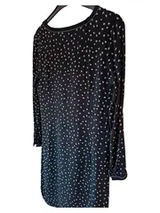 Vorschaubild 2 von Damen Langarmshirt Schwarz Punkte Gr. 42;XL Casual