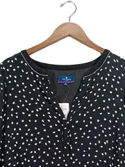 Vorschaubild 4 von Damen Langarmshirt Schwarz Punkte Gr. 42;XL Casual