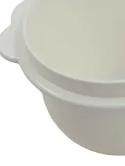 Vorschaubild 2 von Rührschüssel 700ml Weiß mit Deckel Kunststoff Schüssel