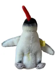 Vorschaubild 1 von Pinguin Plüschtier mit rotem Schnabel Vintage Made in Germany