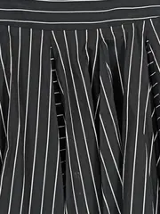 Vorschaubild 3 von Damen Faltenrock gestreift Schwarz Gr. S Casual Midirock
