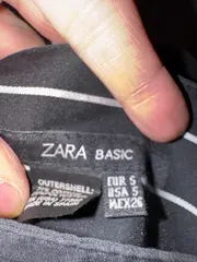 Vorschaubild 6 von Damen Faltenrock gestreift Schwarz Gr. S Casual Midirock