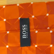 Vorschaubild 2 von Herren Krawatte Business Seide Orange Geometrisch