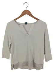 Vorschaubild 1 von Damen T-Shirt Beige Gr. 34/XS Casual Modern Polyester