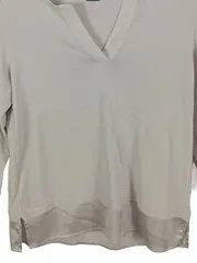 Vorschaubild 2 von Damen T-Shirt Beige Gr. 34/XS Casual Modern Polyester