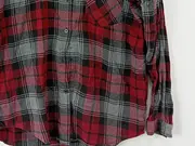 Vorschaubild 2 von Hemdbluse Damen Rot Kariert XS Casual Langarm